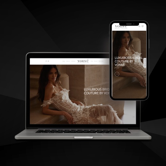 Vonve Bridal Couture Website Development